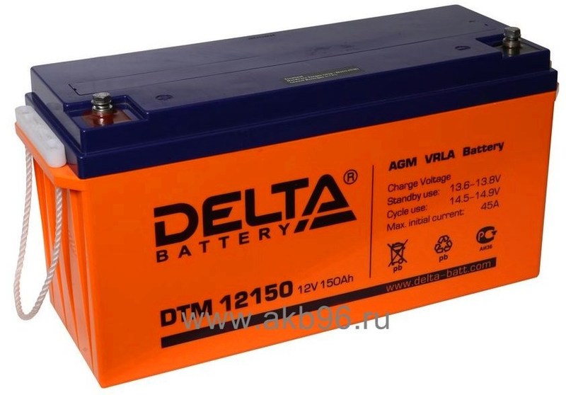 Аккумулятор тяговый Delta DTM 12150 L