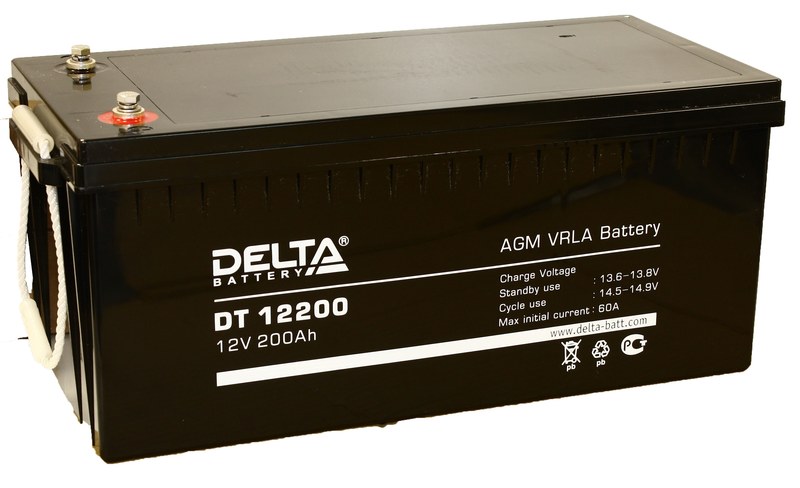 Тяговый аккумулятор Delta DT 12200 200 Ач