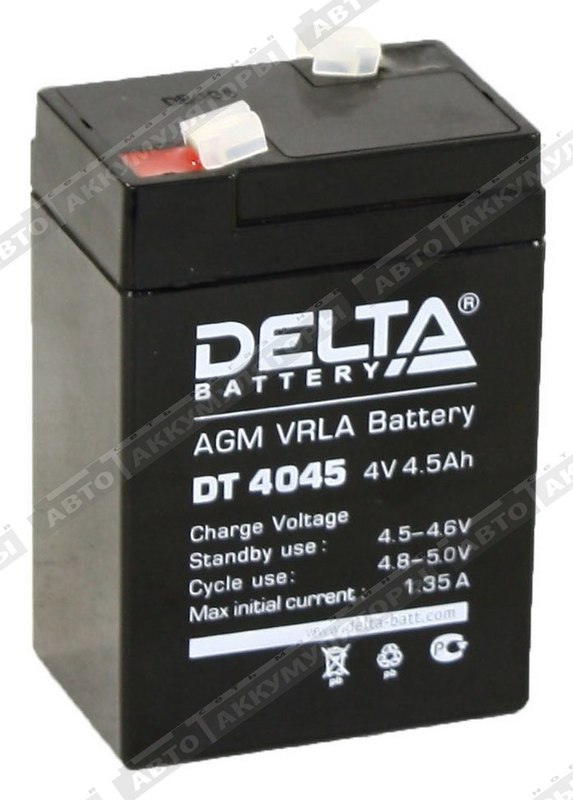 Тяговый аккумулятор Delta DT 4045 4,5 Ач