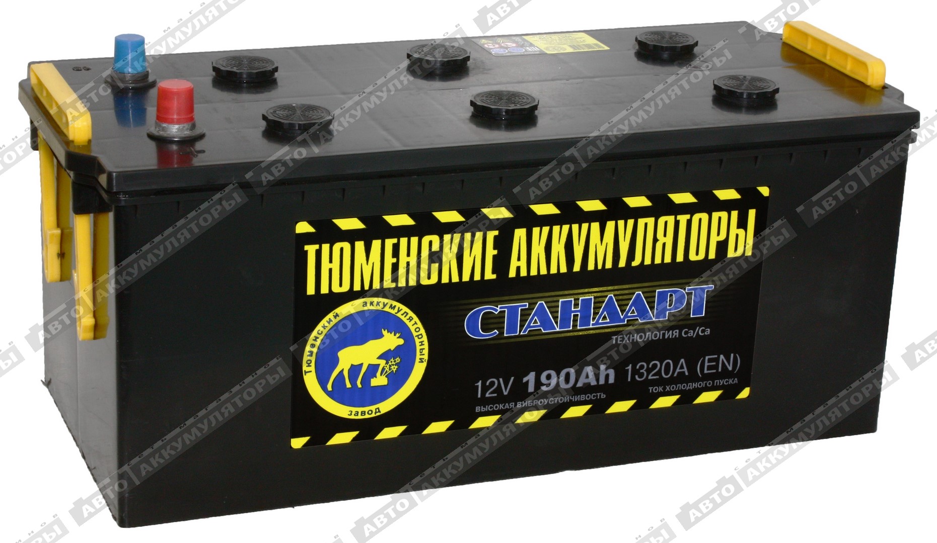 Грузовой аккумулятор Тюмень 6СТ-190L Standard (конус)