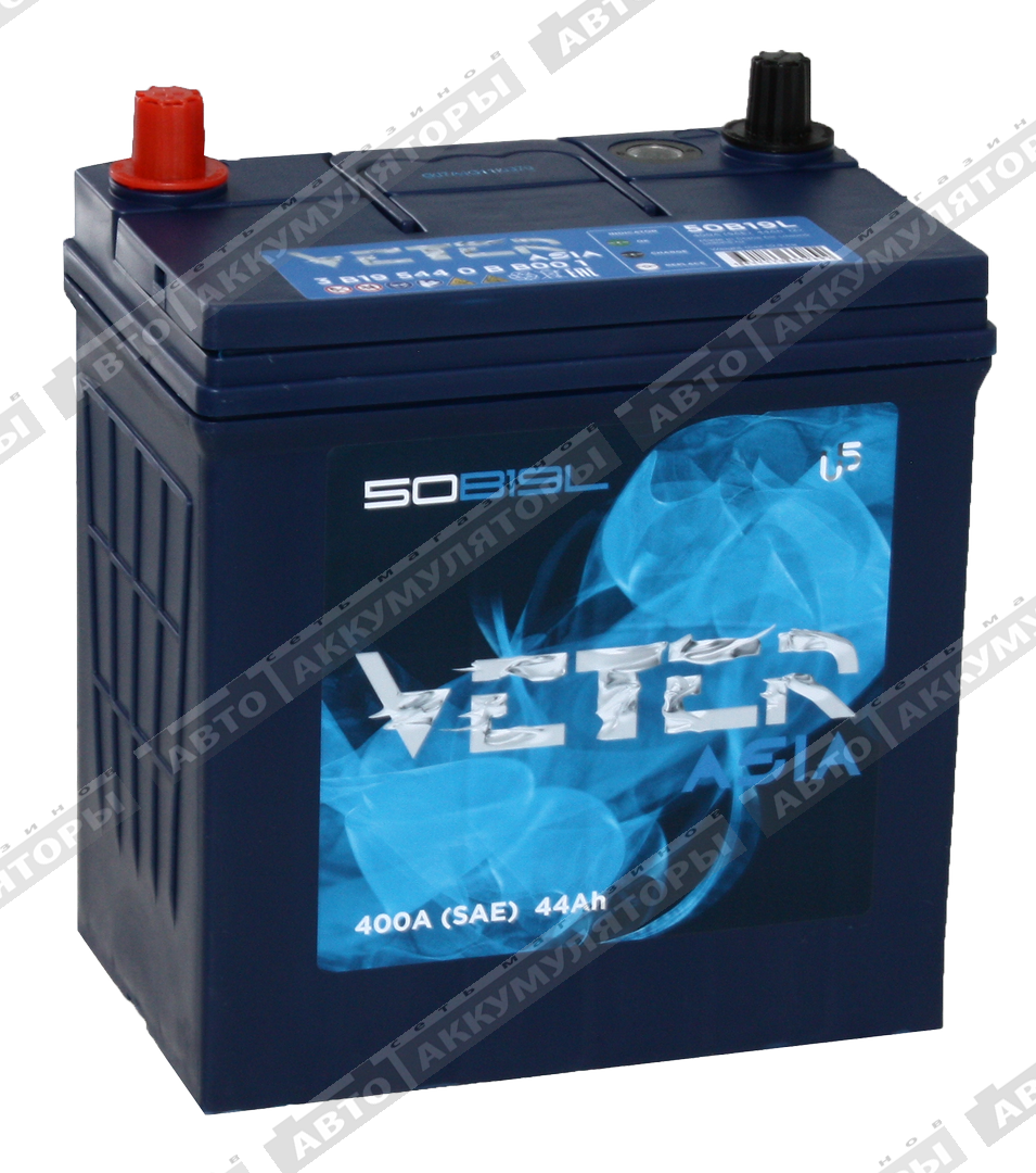 Veter ASIA 6СТ-44.0 VL (50B19L) 44 Ач